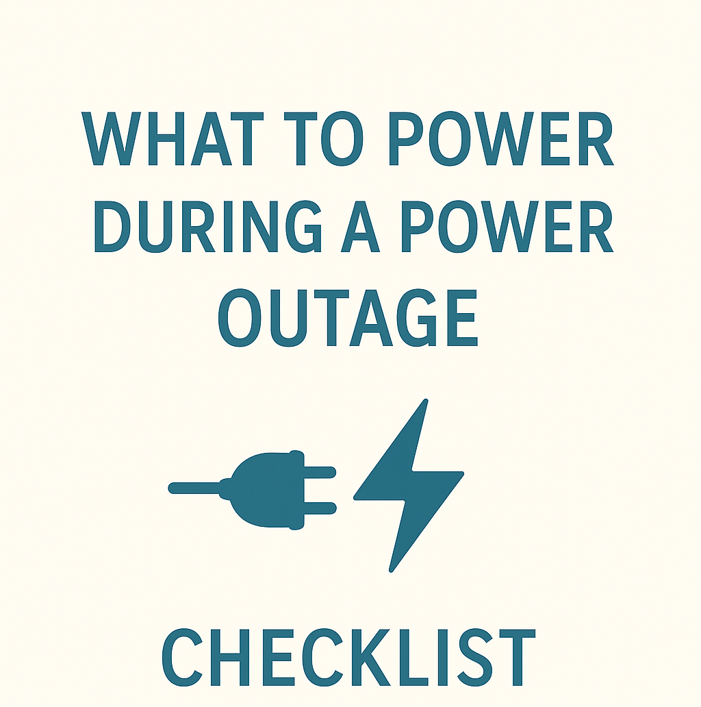 Powering Peace at Home: What to Plug In First